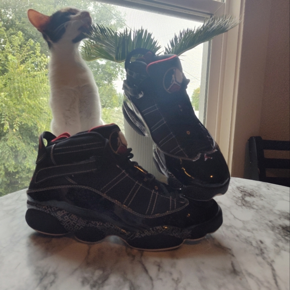 Jordan 6 Rings HOF, size 9 mens, black